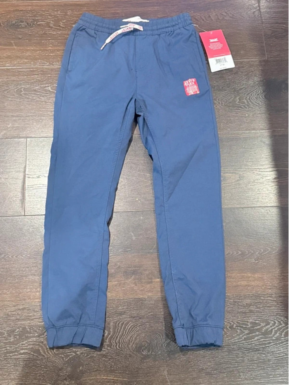 Levi’s Flex Pull-On Jogger Pants Boys Size Small 8-10 Navy Blue NWT 1546
